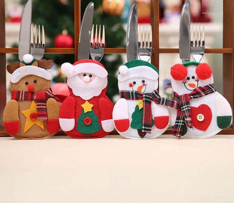 Christmas Cutlery Covers (Pack of 4)