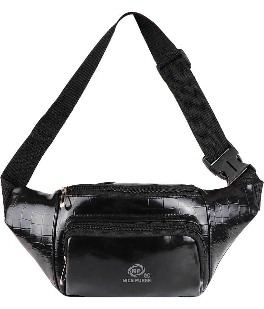 Nice Purse 8 Ltrs Black Sling Bag for Unisex