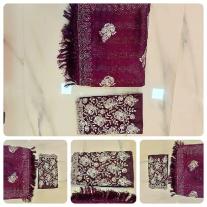 Elegant Embroidered Georgette Saree RUSHITA