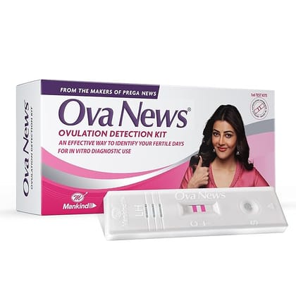 Ova News Ovulation Detection Kit for women planning pregnancy - 5 strips by Mankind 