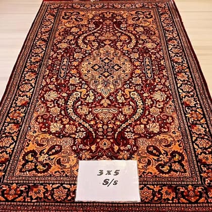 Silk on Silk Handmade Carpet – Kashmiri Luxury Rug by Heritage Design Inc