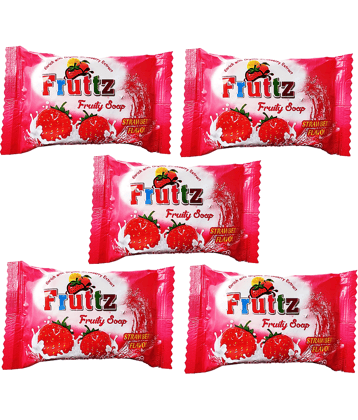 5 Soaps Strawberry Facial Bars Premium / Luxurious Soap with Essential Oils Soap 375 g Pack of 5