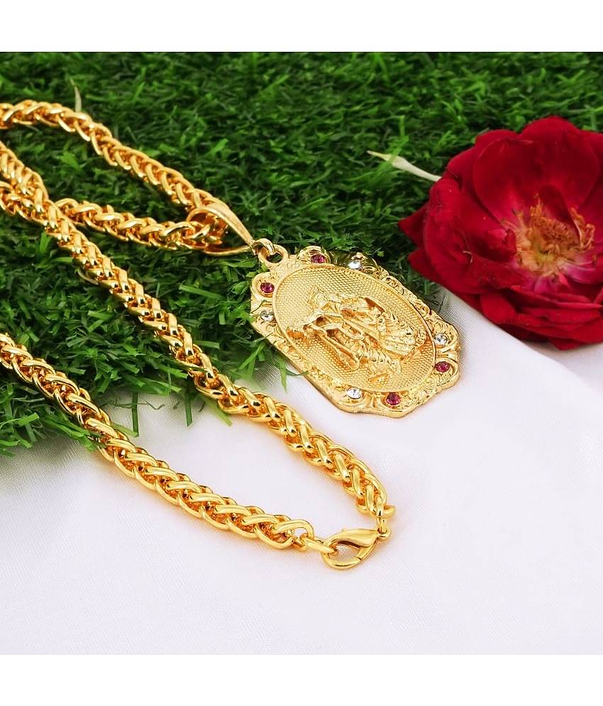 Thrillz Gold Plated Brass Chain ( Pack of 2 )
