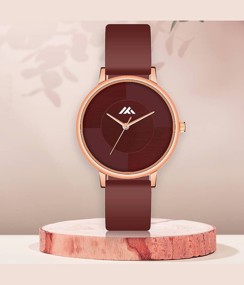 Trex Brown Silicon Analog Womens Watch