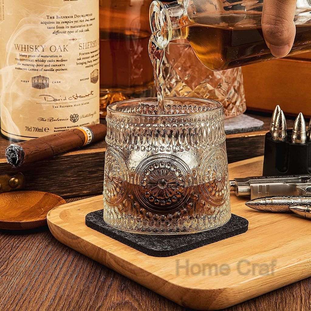 Elegant Glass Set of Stylish Drinkware for Water, Juice, and Whiskey � Perfect for Every Occasion, Elevate Your Beverage Experience with Timeless Design(180ml)