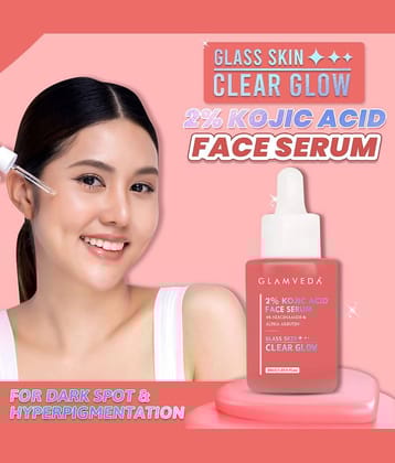 Glamveda Face Serum Kojic Acid Uneven Skin Toning For All Skin Type ( Pack of 1 )
