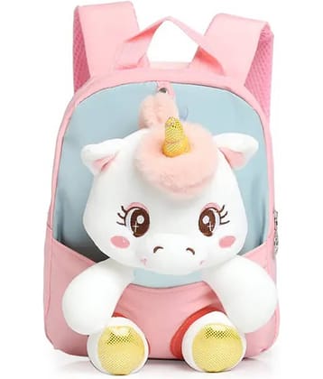 SmilyKiddos 8 Ltrs Pink Polyester College Bag