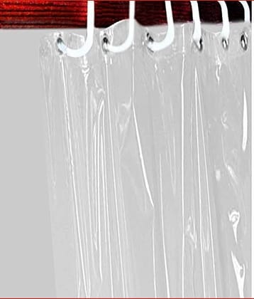 mopak decor Solid Semi-Transparent Eyelet Curtain 7 ft ( Pack of 1 ) - White