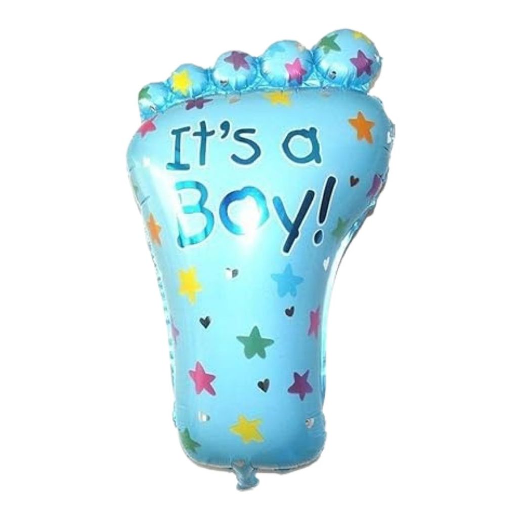 It's a Boy Large Feet Shaped Balloon 26" - Party and Festive Needs | Buy online on ZillyBuy