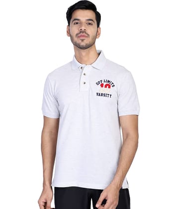 OFF LIMITS White Polyester Polo T-Shirt
