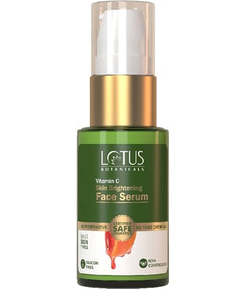 Lotus Botanicals Vitamin-C Skin Brighting Recovers and Repairs Dull Skin Face Serum 30g (Pack of 1)