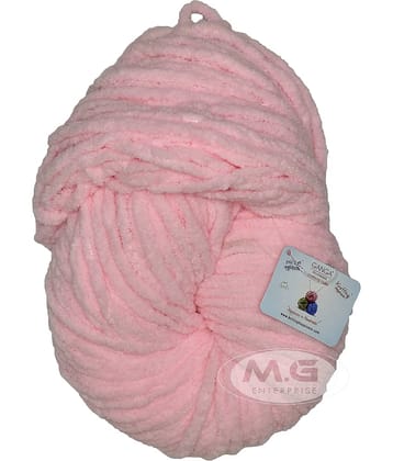 Ganga Knitting Yarn Thick Chunky Wool, VT Pink 300 gm Best Used with Knitting Needles, Crochet Needles Wool Yarn for Knitting - aaf