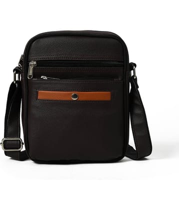 MATRICE - Brown Solid Messenger Bag