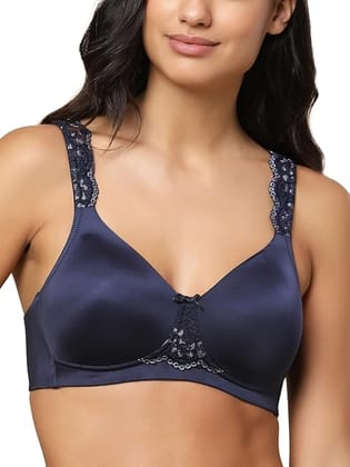 Triumph 110|732 Gorgeous Silhouette Padded Non Wired T-Shirt Bra|732-Navy Blue / 34C