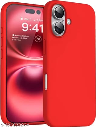 Kozykit Compatible for iPhone 16 Case 6.1, Slim Liquid Silicone 3 Layers Full Covered Soft Gel Rubber Phone Case Protective Cover 6.1 Inch - Red Kozykit Compatible for iPhone 16 Case 6.1, Slim Liquid Silicone 3 Layers Full Covered Soft Gel Rubber Phone Case Protective Cover 6.1 Inch - Red