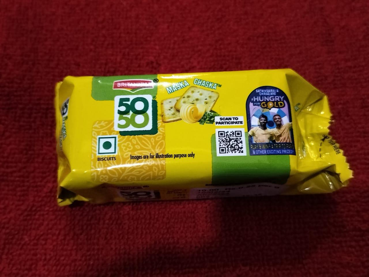 BRITANNIA 50-50 MASKA CHASKA RS.10