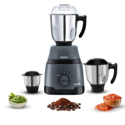 Tefal Grindmax HD 1000W Copper Motor with Durable Ball Bearing Mixer Grinder with 3 Leak-Proof Heavy Duty Jars, High-Speed 20,000 RPM Motor, Europe’s No.1 Brand, Best Mixer Grinder for Indian Cooking Tefal Grindmax HD 1000W Copper Motor with Durable Ball
