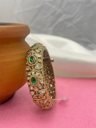 Kundan Stone Kada Bangle 1033-2.6