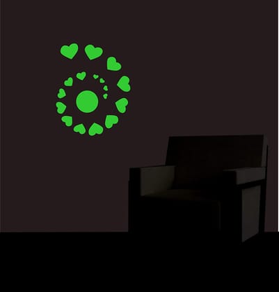 DreamKraft Glow in The Dark Decorative Radium Sticker (Green, 35 cm X 43 cm)