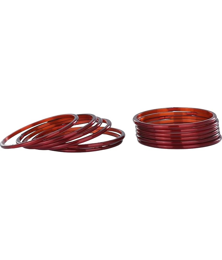 AFST Maroon Bangle Set ( Pack of 12 )