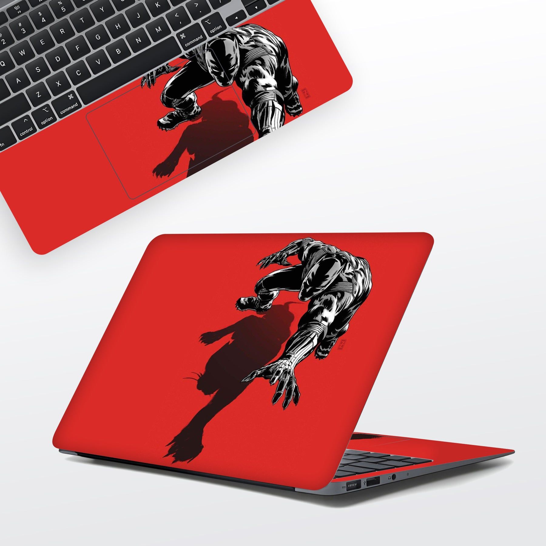 Black Comic Laptop Skin