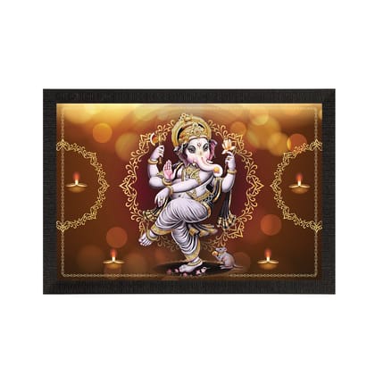 Lord Ganesha Satin Matt Texture UV Art Painting