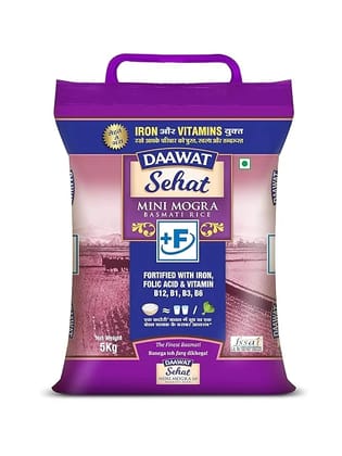Daawat SehatMini Mogra Rice, 5kg