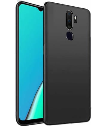 Spectacular Ace Black Plain Cases For Oppo A5 2020 - Pack of 1