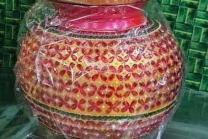 Crystal Stone Embellished BrassSteel BindiMarriage Rings Bindi