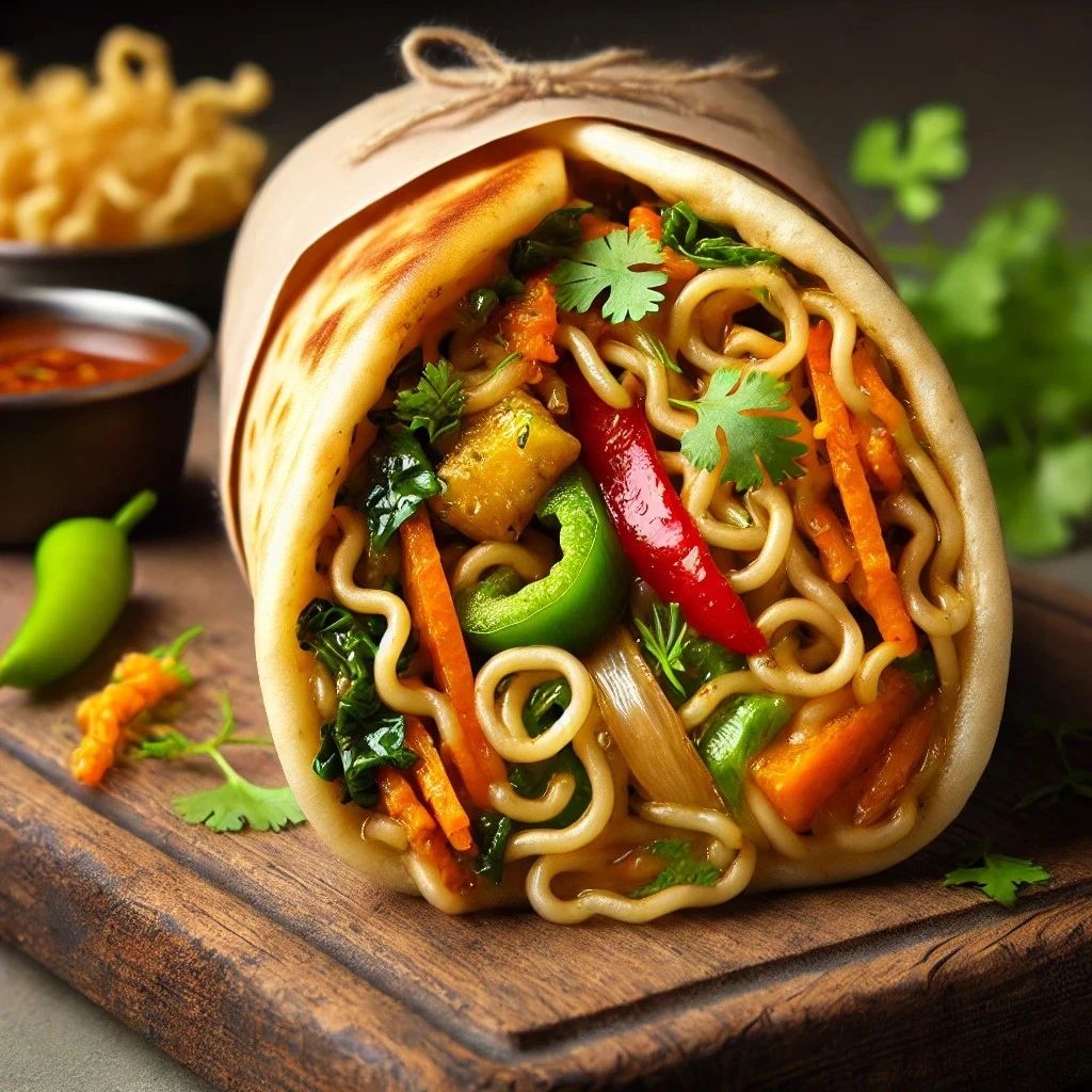 Veg Chowmein Roll