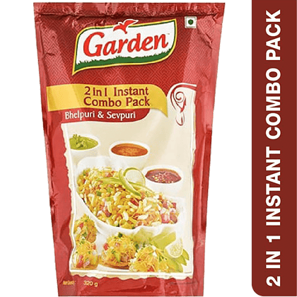 Garden 2-In-1 Instant Combo Pack - Bhelpuri & Sevpuri, 320 G
