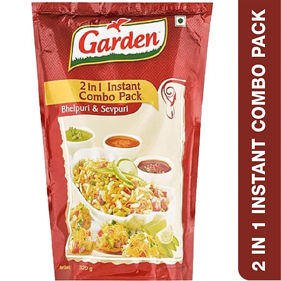 Garden 2-In-1 Instant Combo Pack - Bhelpuri & Sevpuri, 320 G