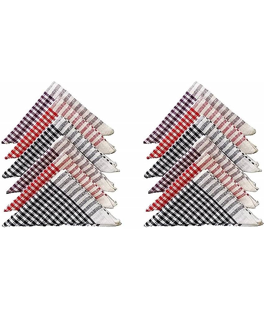 Kitchen Cleaning Clothes| Wet Dry Cleaning Napkin | Cotton Kitchen Duster (Pack of 12)