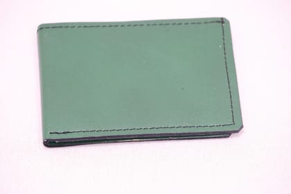 Green Leather M Wallet | Men's Wallet | Leather Purse | Vibrant Green Wallet