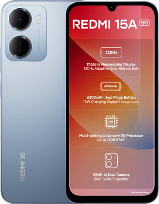 Redmi 15A 5G Awesome Blue 4 GB + 64 GB Redmi 15A 5G Awesome Blue 4 GB + 64 GB