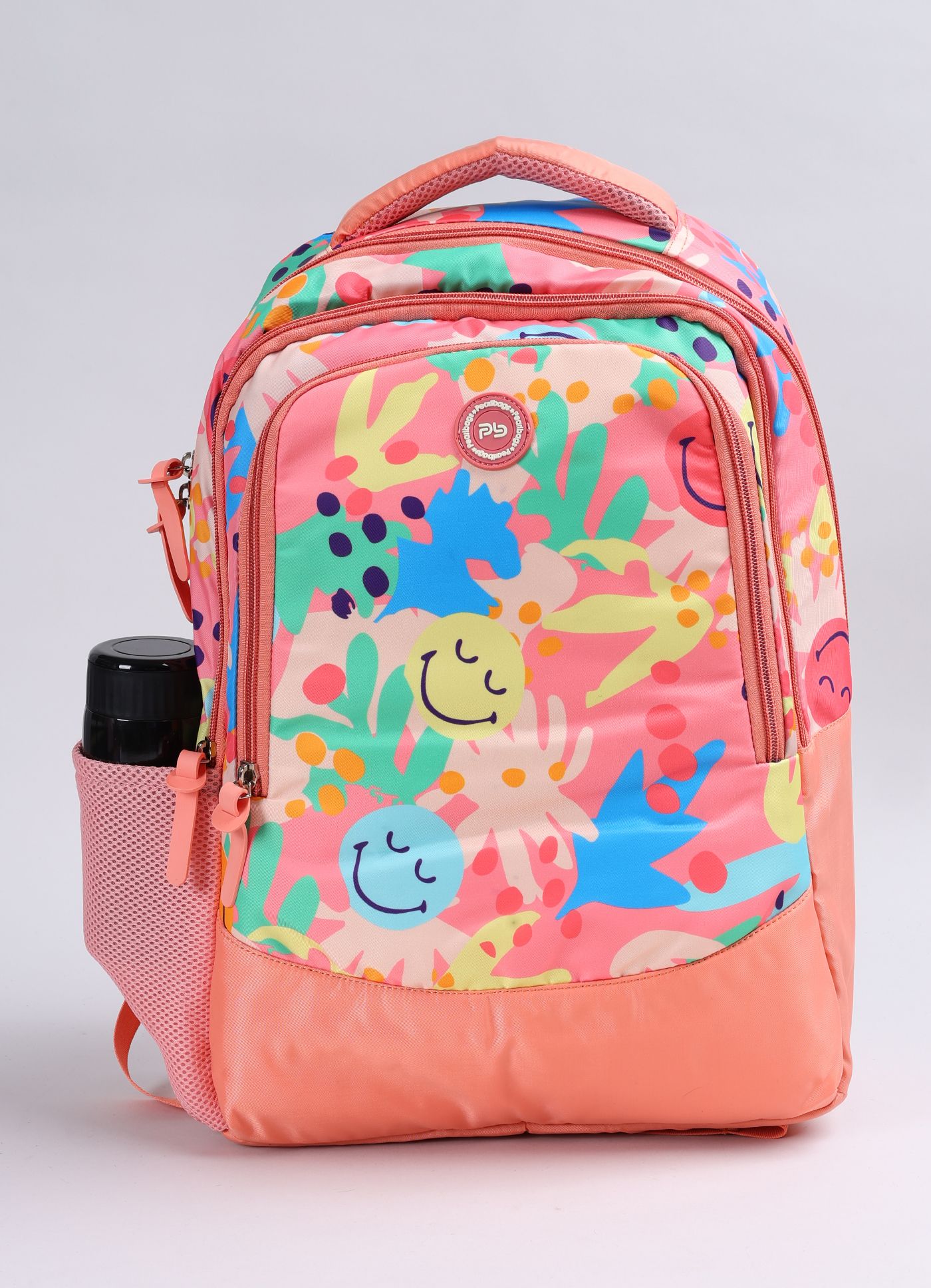 PB Pearlbags Polyester Water Resistant Casual Backpack With Laptop Sleeve For School For Boys and Girls