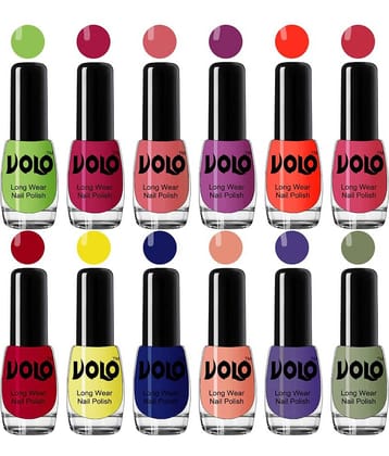 VOLO True Wear High Gloss Impresso Nail Polish Sets of 12  Multi Glossy 60 mL