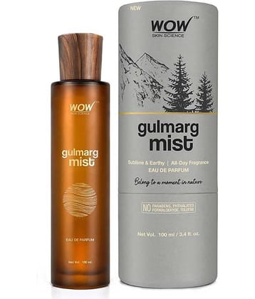 WOW Skin Science Eau De Parfum Gulmarg Mist - Sublime And Earthy All Day Fragrance - Long Lasting & Unisex Perfume