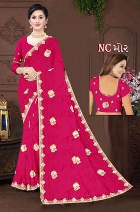 NC MOR Woven Design Sarees