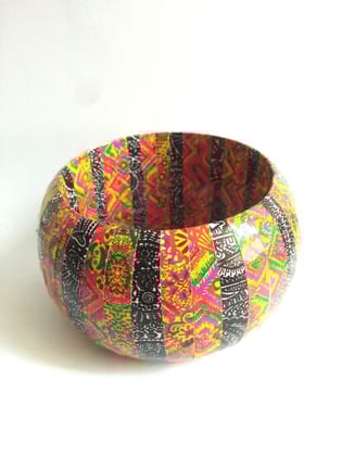 BLACK & RED WOODEN BANGLE