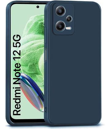 ZAMN - Plain Cases Compatible For Silicon Redmi Note 12 Pro 5G ( Pack of 1 )