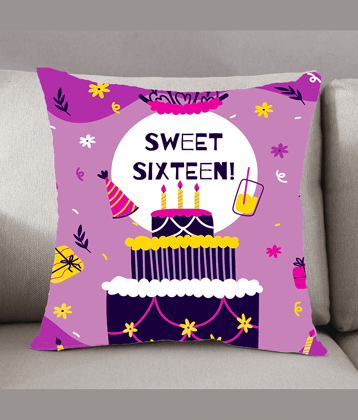 Ros - Multicolor Polyester Gifting Printed Cushion