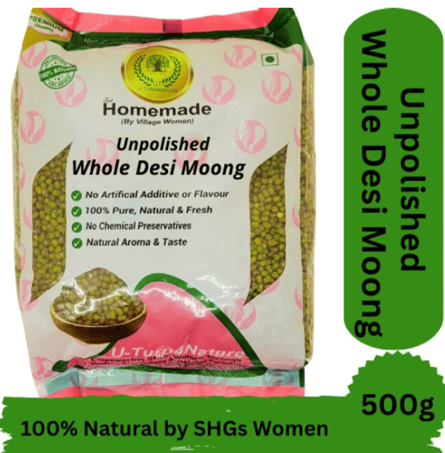 Unpolished Moong (Green Gram) Whole-Desi