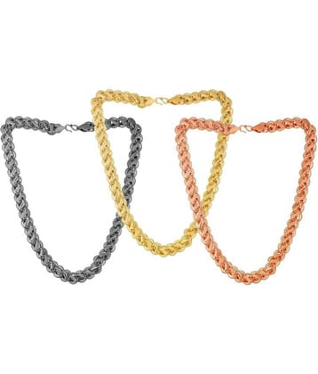 JIPPA Gold Plated Chain ( Set of 3 )