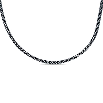 Rugged Popcorn Sterling Silver Chain for Men-20"