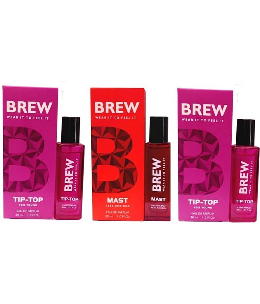 Brew - 2 TIP-TOP&1MAST PERFUME,30 ML EACH,PACK OF 3 Eau De Parfum (EDP) For Unisex 90 ( Pack of 3 )