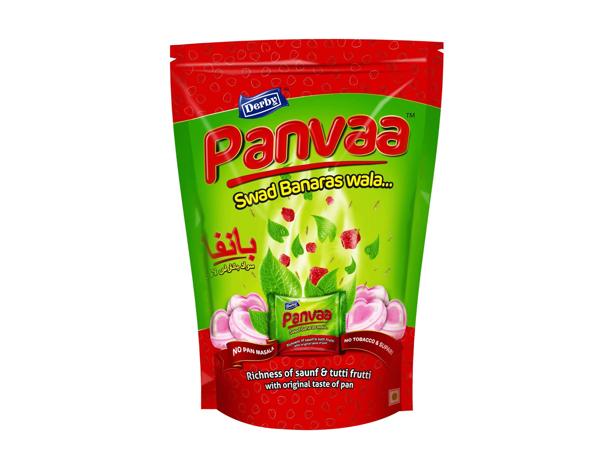 Derby Panvaa Candy Standy Pouch 50Pcs - Pack Of 12