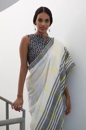 LINEN DESIGNER DIGITAL PRINT SAREE 11289