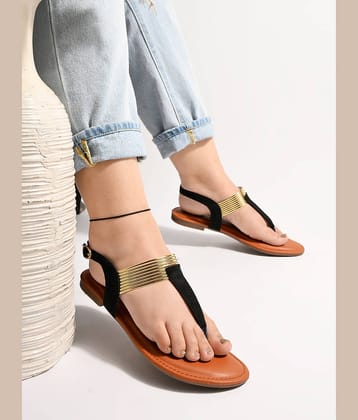 Stylestry Black Women's Flats