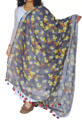 Tisser Digital Print Linen Dupatta Length:-10 Width:-10 Weight:-300